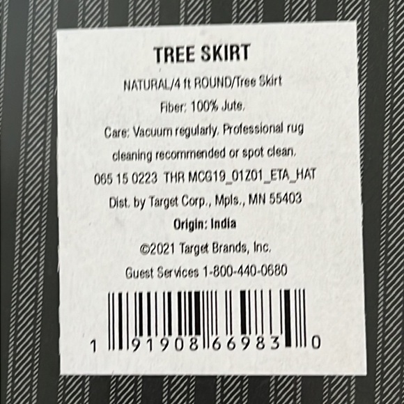 Threshold Designed with Studio McGee - 48" Timeless Round Hemp Jute Tree Skirt - Picture 5 of 10